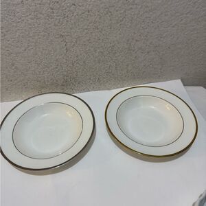 2 Wedgwood Sterling and California Salad Plate bowls Bone China made in England